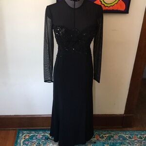 Oleg Cassini Black Maxi Dress